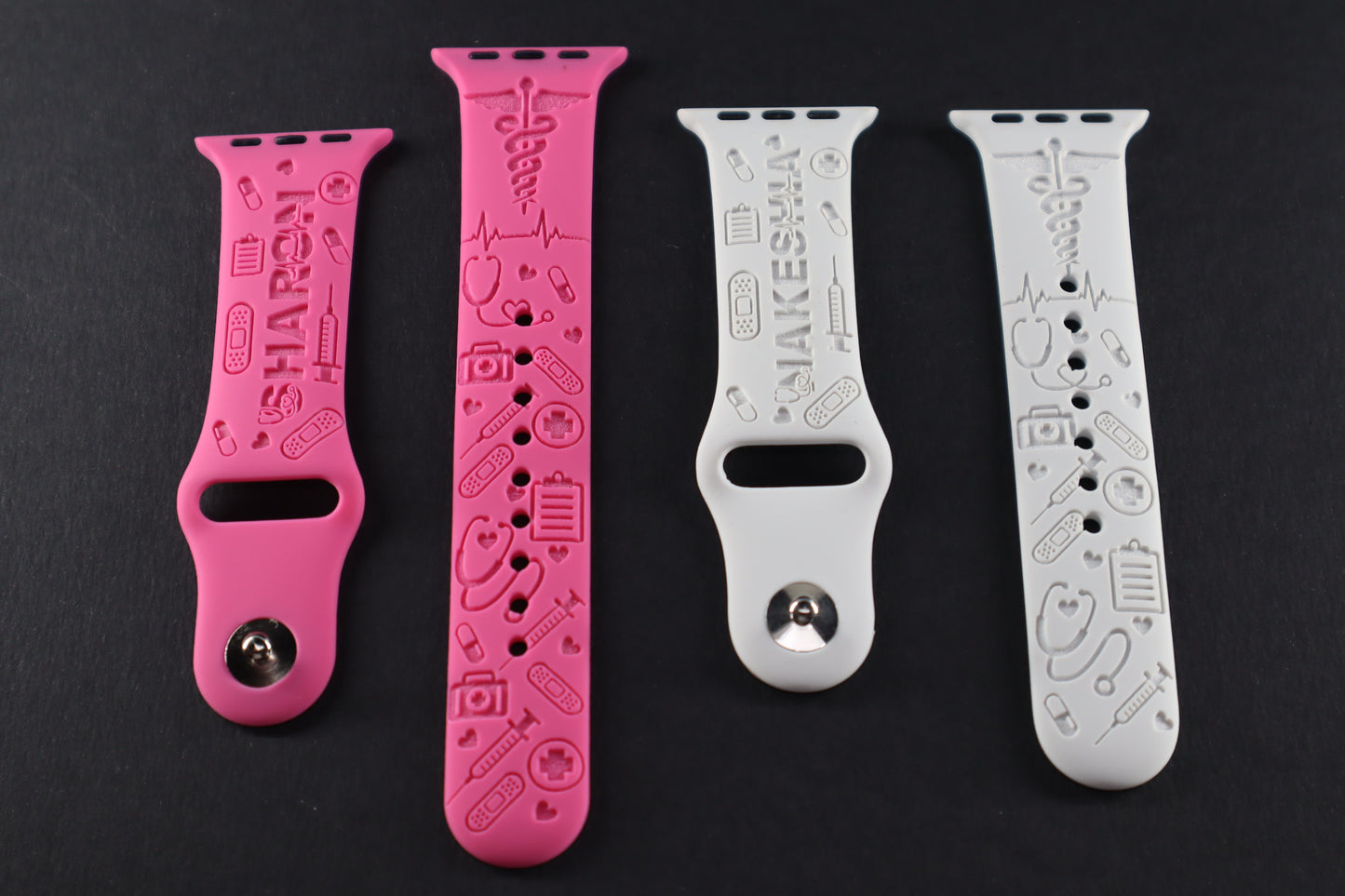 Nurse Engraved silicon Apple Watch Band