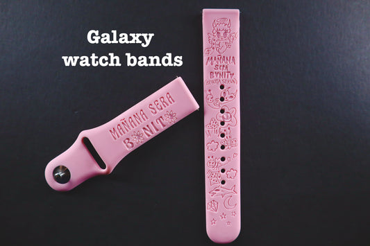 Karol G | Bichota|  Engraved Silicon Galaxy Watch Band