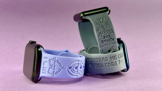 Karol G Engraved silicon Apple Watch Band